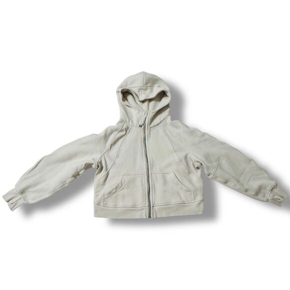 Lululemon Scuba Oversized Full Zip Hoodie XSmall Small off white Good Condition - Picture 1 of 11
